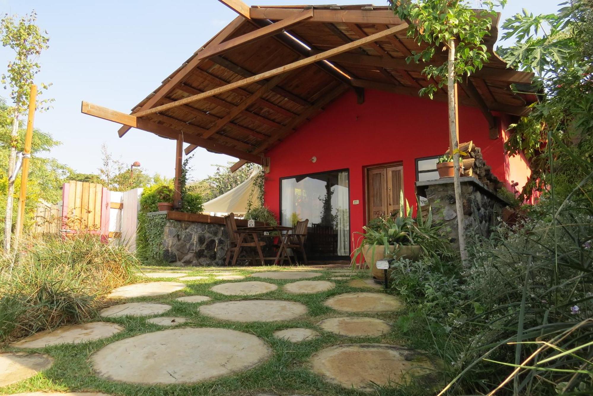 The Green And Red Cabins Ma'ale Gamla Kültér fotó